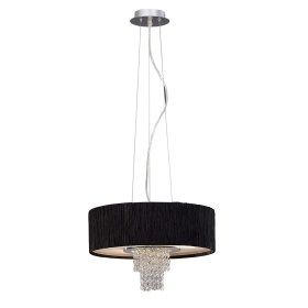 Nerissa Crystal Ceiling Lights Diyas Shaded Crystal Fittings Nerissa Crystal Ceiling Lights Diyas Shaded Crystal Fittings